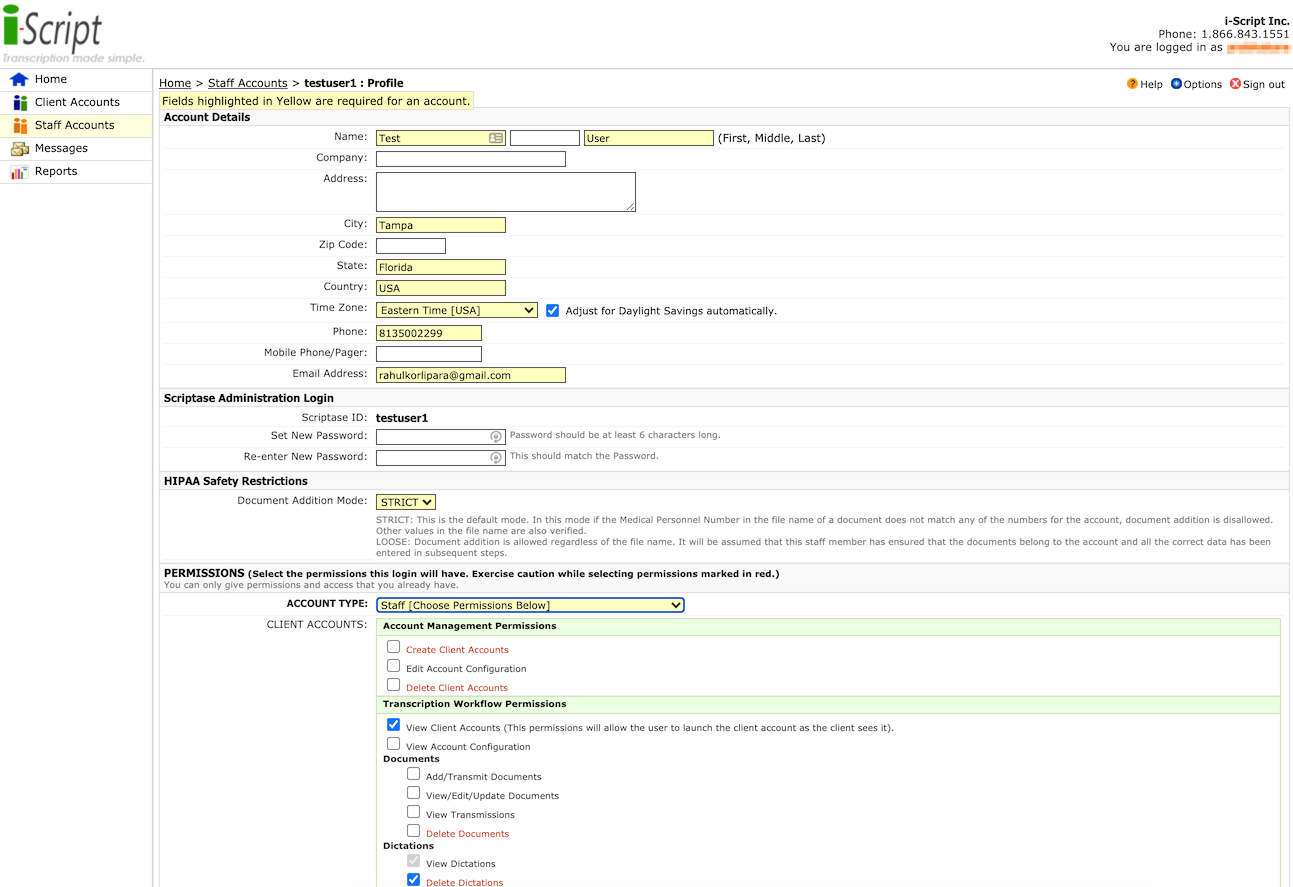 Scriptase ONE — System Config